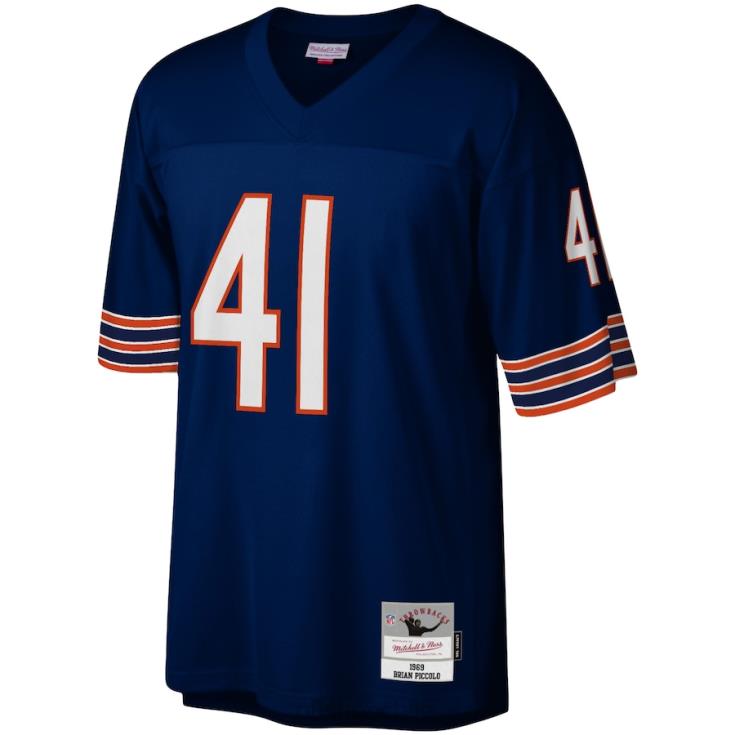 ropa NFL réplica de camiseta de los chicago bears brian piccolo mitchell & ness azul marino hombres 20DRH3137 - Image 2