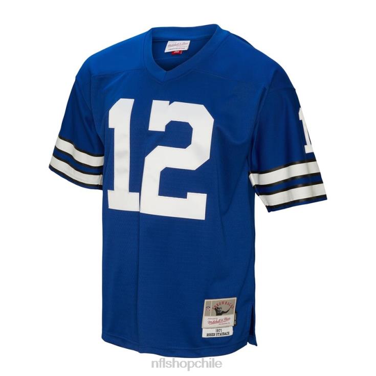 ropa NFL réplica de la camiseta de los dallas cowboys roger staubach mitchell & ness royal 1971 hombres 20DRH930 - Image 2