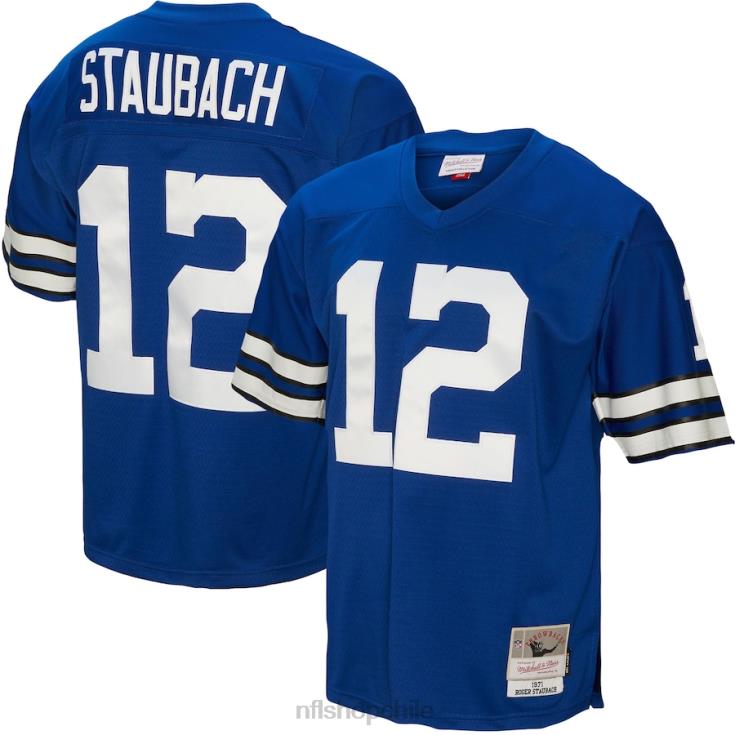 ropa_nfl_replica_de_la_camiseta_de_los_dallas_cowboys_roger_staubach_mitchell_ness_royal_1971_hombres_20drh930.jpg ropa NFL réplica de la camiseta de los dallas cowboys roger staubach mitchell & ness royal 1971 hombres 20DRH930 - Image 1