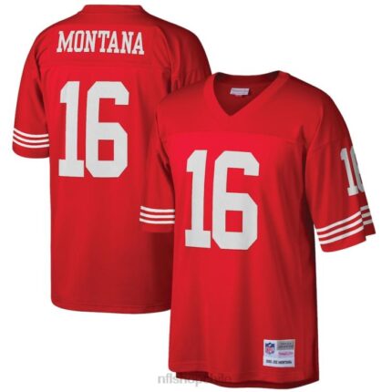 ropa NFL san francisco 49ers joe montana mitchell & ness escarlata grande y alto 1990 réplica de jugador retirado hombres 20DRH1054