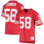 ropa NFL San Francisco 49ers Keena Turner Mitchell & Ness Scarlet 1982 Réplica Legacy Throwback Player Jersey hombres 20DRH5495