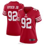 ropa NFL san francisco 49ers kerry hyder jr. camiseta nike escarlata jugador mujer 20DRH4575
