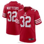 ropa NFL san francisco 49ers ricky watters camiseta de juego de jugador retirado escarlata nike hombres 20DRH3019