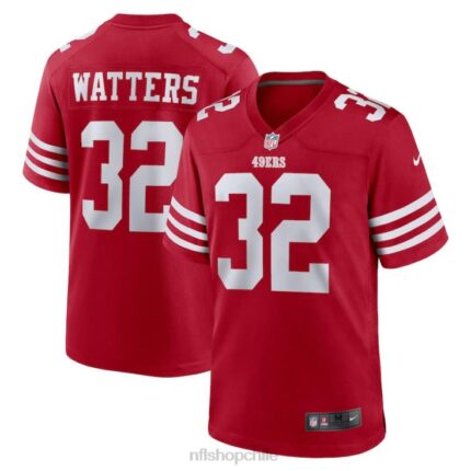 ropa NFL san francisco 49ers ricky watters camiseta de juego de jugador retirado escarlata nike hombres 20DRH3019