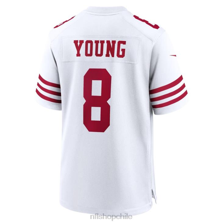 ropa NFL san francisco 49ers steve young nike camiseta blanca de jugador retirado hombres 20DRH1638 - Image 3