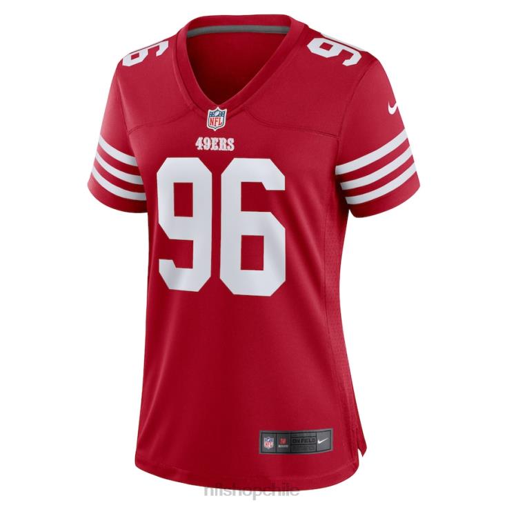 ropa NFL san francisco 49ers t.y. camiseta de jugador de local mcgill nike escarlata mujer 20DRH4576 - Image 2