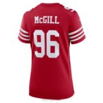 ropa NFL san francisco 49ers t.y. camiseta de jugador de local mcgill nike escarlata mujer 20DRH4576 - Image 3