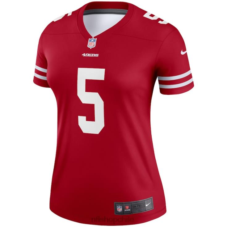 ropa NFL san francisco 49ers trey lance camiseta nike jugador leyenda escarlata mujer 20DRH2751 - Image 2