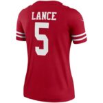 ropa NFL san francisco 49ers trey lance camiseta nike jugador leyenda escarlata mujer 20DRH2751 - Image 3
