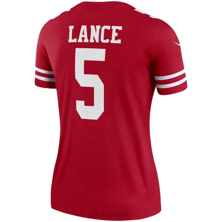 ropa NFL san francisco 49ers trey lance camiseta nike jugador leyenda escarlata mujer 20DRH2751 - Image 3