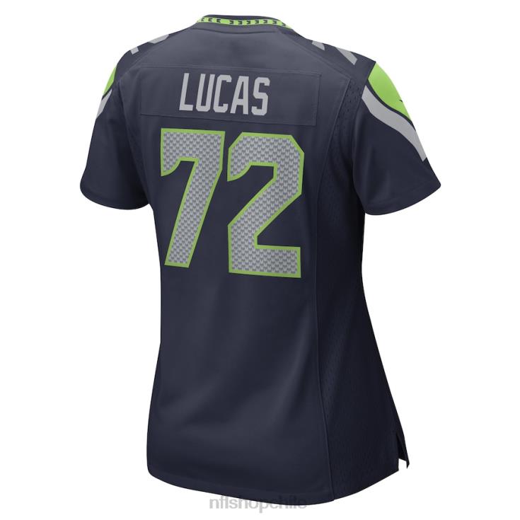 ropa NFL seattle seahawks abraham lucas nike universidad azul marino jugador camiseta mujer 20DRH4586 - Image 3