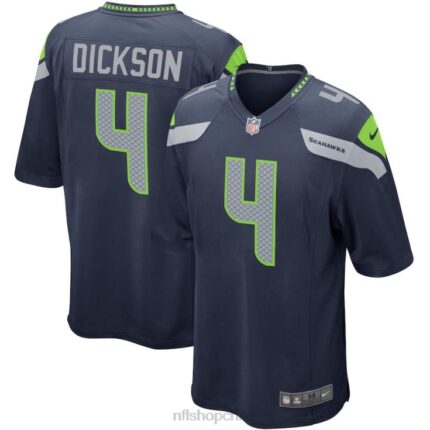 ropa NFL seattle seahawks michael dickson nike universidad azul marino jugador juego camiseta hombres 20DRH3830