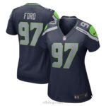 ropa NFL seattle seahawks poona ford camiseta nike college azul marino mujer 20DRH6023
