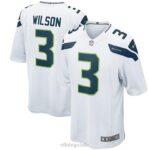 ropa NFL seattle seahawks russell wilson nike camiseta blanca juego juventud 20DRH2416