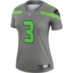 ropa NFL seattle seahawks russell wilson nike camiseta gris leyenda invertida mujer 20DRH2061 - Image 2