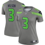 ropa NFL seattle seahawks russell wilson nike camiseta gris leyenda invertida mujer 20DRH2061
