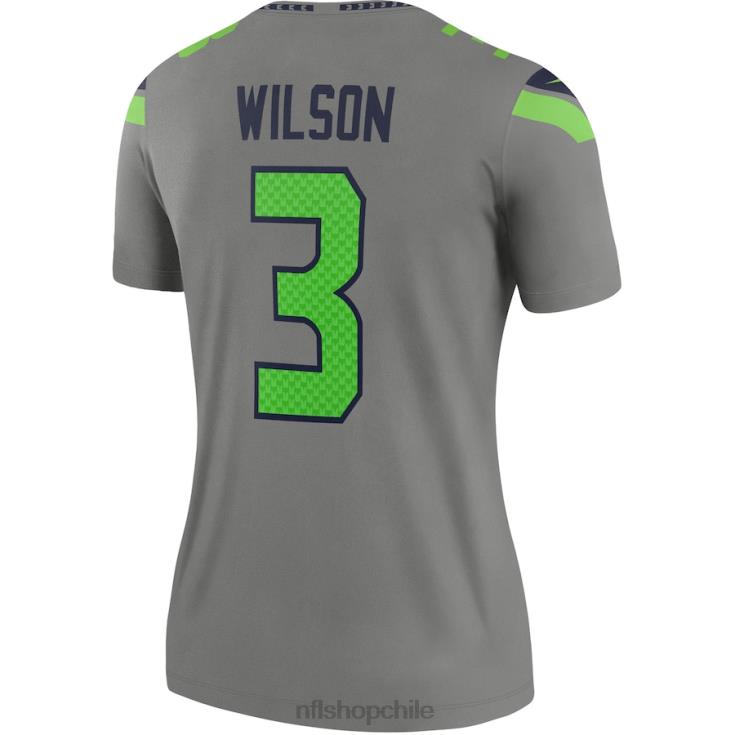 ropa NFL seattle seahawks russell wilson nike camiseta gris leyenda invertida mujer 20DRH2061 - Image 3