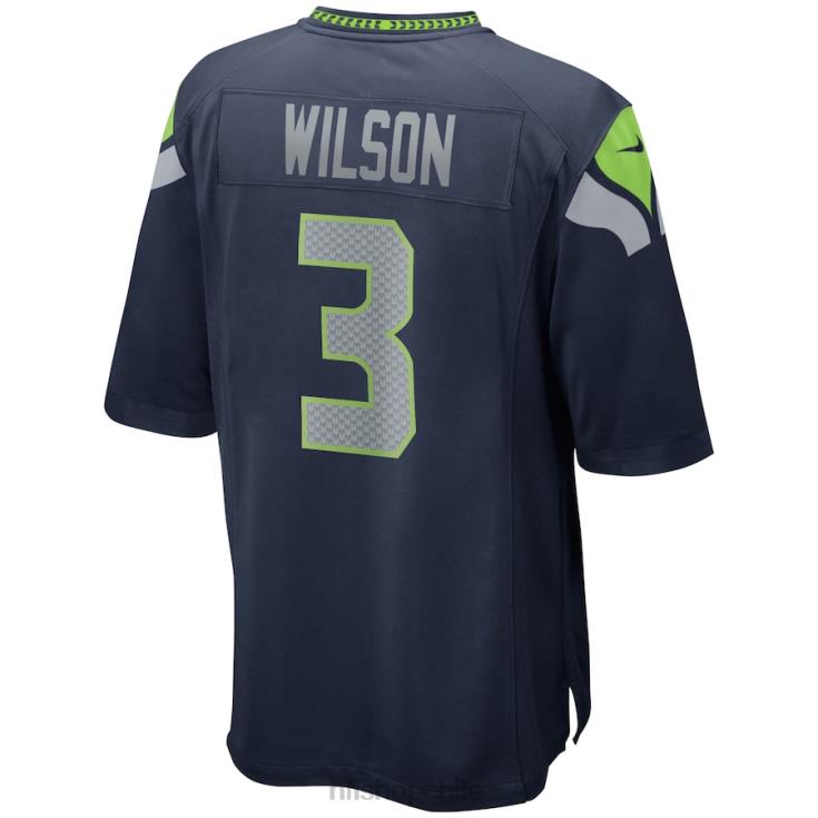 ropa NFL seattle seahawks russell wilson nike universidad azul marino jugador camiseta hombres 20DRH1615 - Image 3
