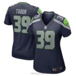 ropa NFL seattle seahawks teez tabor nike college azul marino camiseta de jugador local mujer 20DRH5877