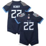 ropa NFL tennessee titans derrick henry nike juego mameluco azul marino niños 20DRH701