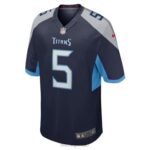 ropa NFL tennessee titans kevin hogan camiseta de jugador de local azul marino nike hombres 20DRH6757 - Image 2