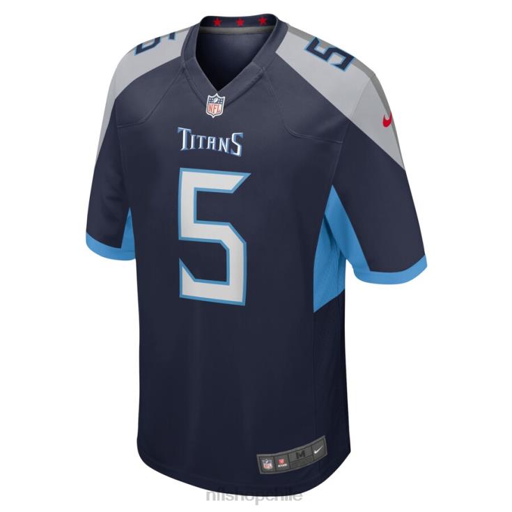 ropa NFL tennessee titans kevin hogan camiseta de jugador de local azul marino nike hombres 20DRH6757 - Image 2