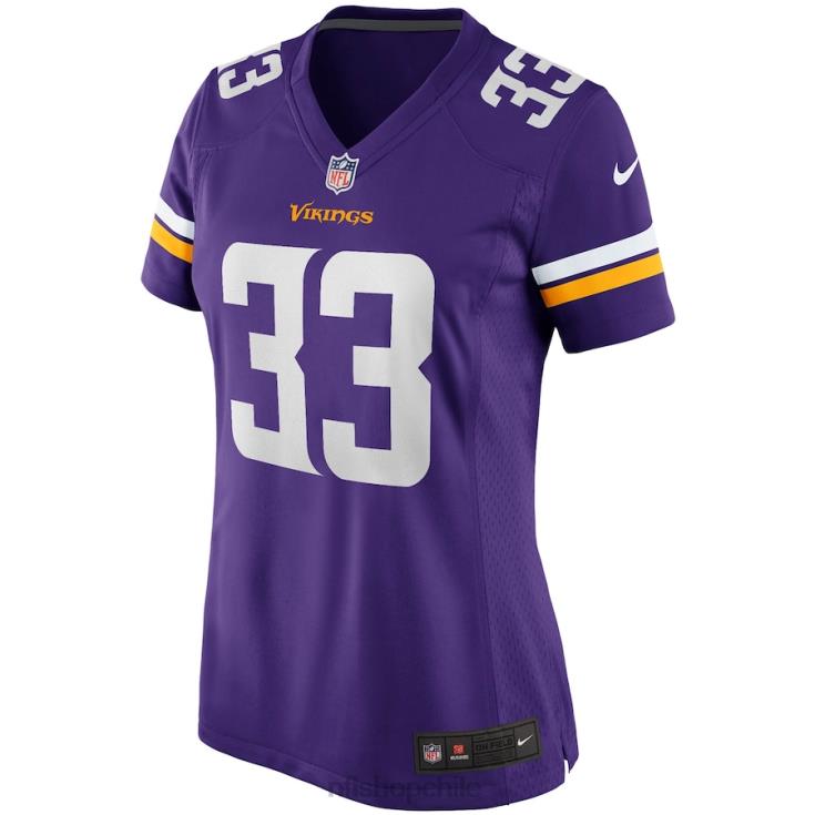 ropa NFL vikingos de minnesota dalvin cook nike camiseta de juego de jugador púrpura mujer 20DRH3049 - Image 2