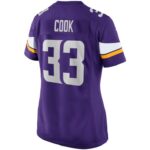 ropa NFL vikingos de minnesota dalvin cook nike camiseta de juego de jugador púrpura mujer 20DRH3049 - Image 3
