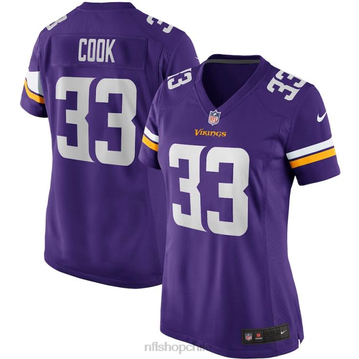 ropa NFL vikingos de minnesota dalvin cook nike camiseta de juego de jugador púrpura mujer 20DRH3049 - Image 1