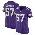 ropa NFL vikingos de minnesota ryan connelly camiseta nike morada mujer 20DRH5240
